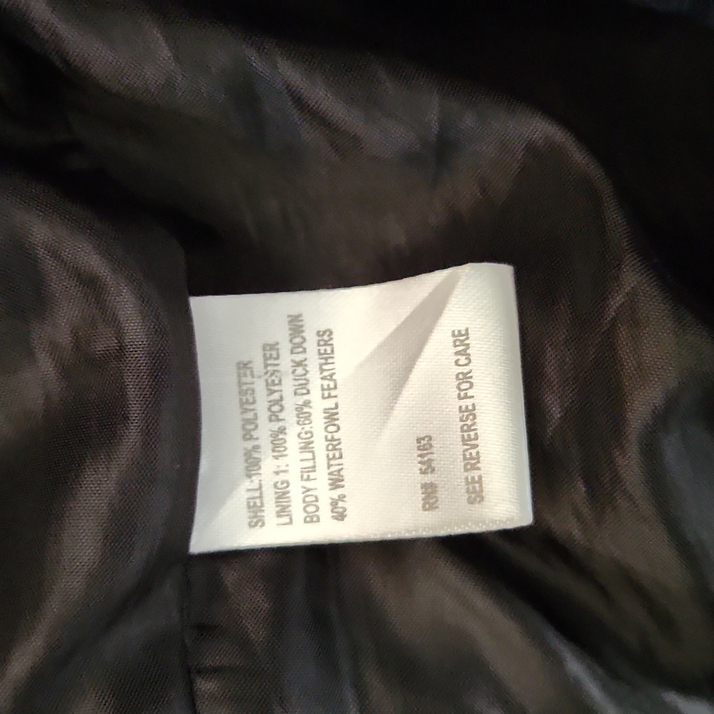 Solid Black Calvin Klein Down Filled Puffer Jacke… - image 8